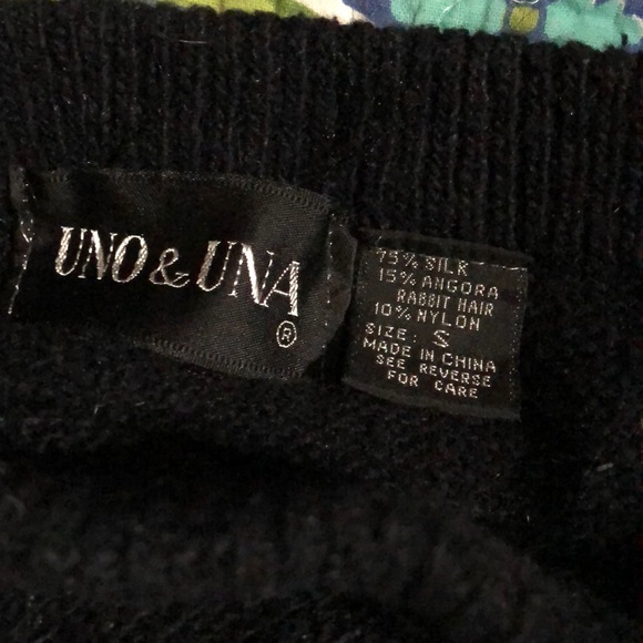 SZ S Vintage BLACK TOP AND SKIRT - Picture 5 of 5